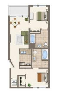 B Floor Plan B Floor Plan at NMS 1548 Sixth, Santa Monica